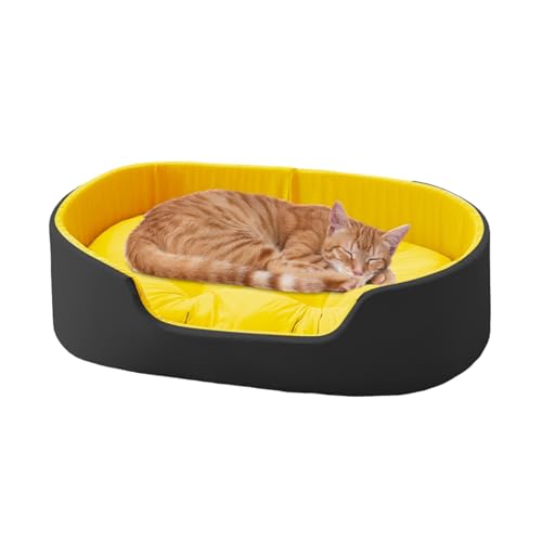 Ysvnlmjy Support Dog Bed, Softness Dog Sofa, Style Calming Dog Bed, Resilience Cat Beds Large Washable 19.69x13.78 Inches Cat Mat Mattress for Cat Crate Pet Bed Yellow, Ash, Grey, Black, 1pc von Ysvnlmjy