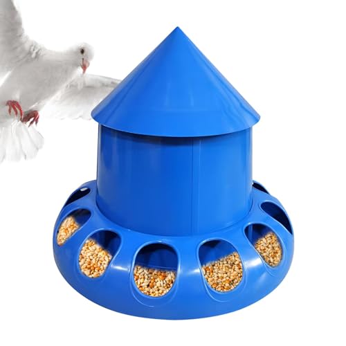 Taubenfutterspender Outdoor - Küken Feeders Slot Container - Auslaufsicheres Fütterungswerkzeug, Hühnerfuttertrog, Futterspender Vogelkäfig Zubehör, Wildvogel-Futterspender von Ysvnlmjy