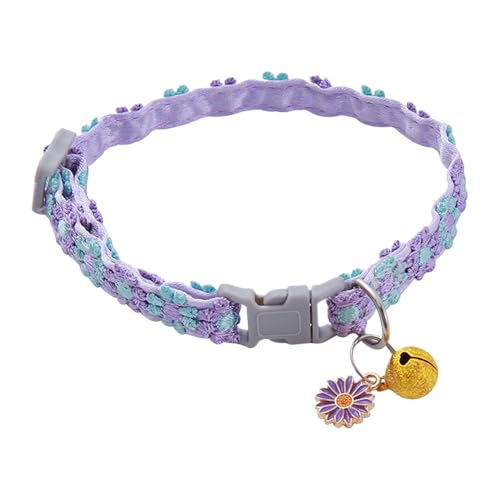 Yuecjian Katzenhalsband Mit Glöckchen | Schnellöffnendes Sicherheitshalsband Für Katzen | -Applikationen Für Kleine Bis Große Hunde Und Welpen Yuecjian Katzenhalsband Mit Glöckchen | Schnellöffnendes Sicherheitshalsband Für Katzen | -Applikationen Für Kleine Bis Große Hunde Und Welpen von Yuecjian