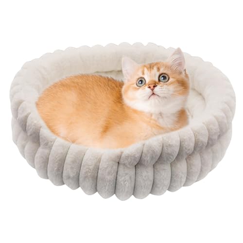 Yuecjian Kleine Hundebetten, Stylische Haustierbetten, Donut Wärme Zubehör für gemütlichen Schlafbereich für Welpen, Kätzchen, Outdoor, Reise und Winter Yuecjian Kleine Hundebetten, Stylische Haustierbetten, Donut Wärme Zubehör für gemütlichen Schlafbereich für Welpen, Kätzchen, Outdoor, Reise und Winter von Yuecjian