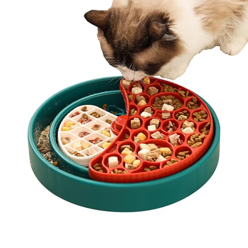 Yuecjian Langsamer Futternapf für Hunde, Puzzle-Labyrinth-Futternapf, interaktiv, um 360 Grad drehbarer Futterspender für Stressabbau, gesunde Ernährung, Welpen, Haustier-Sicherheit, Zuhause Yuecjian Langsamer Futternapf für Hunde, Puzzle-Labyrinth-Futternapf, interaktiv, um 360 Grad drehbarer Futterspender für Stressabbau, gesunde Ernährung, Welpen, Haustier-Sicherheit, Zuhause von Yuecjian