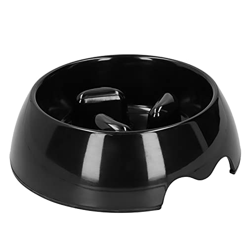 Tragbarer Hundenapf, Anti-Schlucken Interaktiver Pet Slow Feeder Bowl, Pet Slower Futternapf für kleine mittelgroße Rassen(Large-Schwarz) von Yuecoom