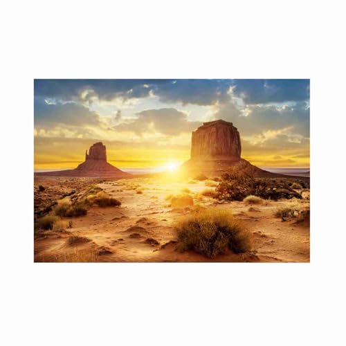 Yuecoom Aquarium-Hintergrund-Poster, Sonne und Wüsten-Stil, Aquarium-Fisch-Hintergrund-Poster, PVC-Klebe-Dekorpapier, Fisch-Tank-Hintergrund-Poster (61 * 30cm) von Yuecoom