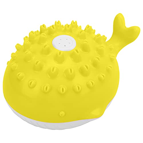 Yuecoom Water Spray Dog Toy,Dog Pool Toys Interactive Resistant Chew Molar Teeth Cleaning Swimming Floating Dog Toy Outdoor Beach Inte (Yellow) von Yuecoom
