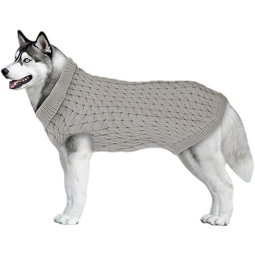 Hundepullover Weste Warmer Mantel Winter Rollkragen Stricken Wolle Kleidung Strickwaren Weihnachten Pullover Hund Kaltes Wetter Mantel Kostüm Sweatshirt für kleine mittlere Haustiere Hunde von Yuehuamech