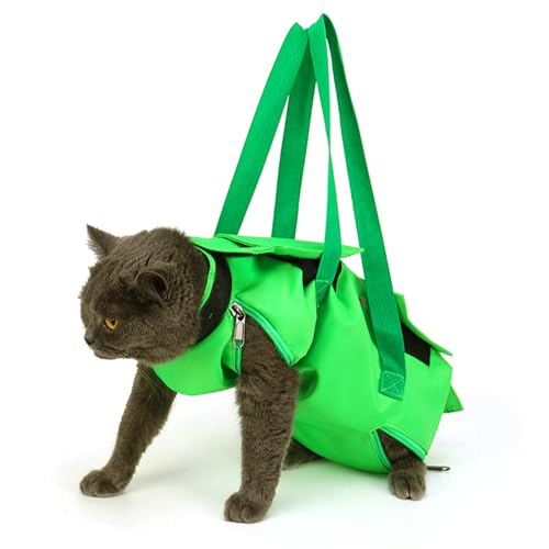 Pflegetasche für Haustiere Katze faltbare Zurückhaltung Tasche Anti- Scratching Purse Carrier für kleine mittlere Hunde Katzen Welpen Baden Nagel Trimmen Medizinische Untersuchung Krallenpflege von Yuehuamech