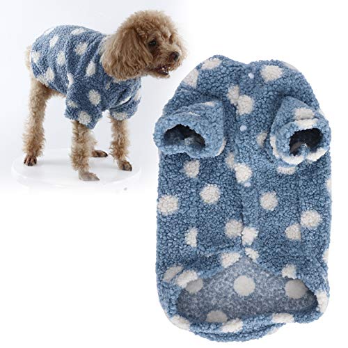 Winter-Hundejacke für Haustiere, warme Kleidung, weicher Plüsch, Welpen, Hundekleidung, Hunde-Outfits, Schneeanzug für kleine, mittelgroße Hunde, Katzen, drinnen und draußen(L) von Yuehuamech