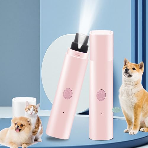Yuehuamech Hundenagelschleifer 2- Geschwindigkeiten Elektrischer Haustier- Nageltrimmer mit LED- Geräuscharmes Pfotenpflegegerät für kleine, mittelgroße Hunde und Katzen von Yuehuamech