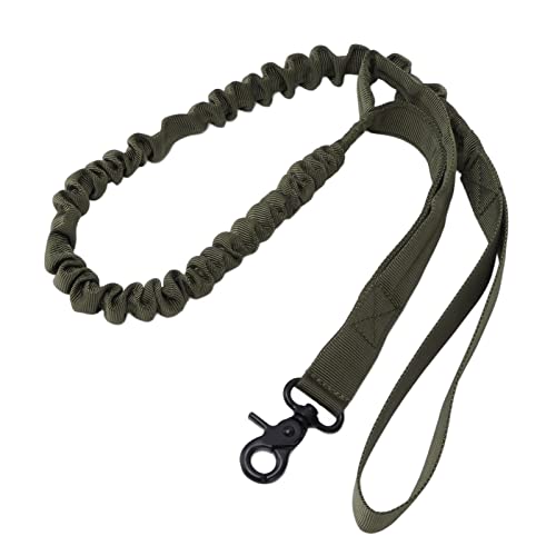 102 cm/40 Zoll Taktische Hundeleine, Bungee-Hundeleine, Nylon-Hundemilitärleine, robuste Hundeleine, geeignet für Training und Spaziergänge (Grün) von Yuezhongoo