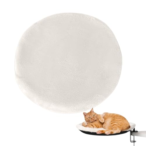 Katzen Schreibtischbett, Einstellbare Bequemes Weiches Rundes Hängematte, Abnehmbare Soft Cover, Niedliche Stabile Tischhalterung Katzennest, Maximale Belastung 22,7 kg von Yugugomo