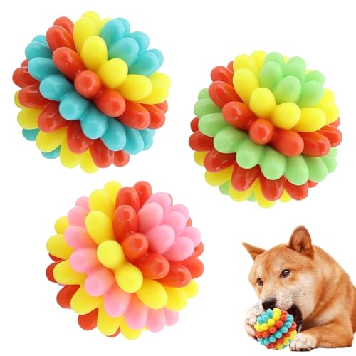 Yugugomo Hundespielzeug Bälle - Interaktive Gummi Hundeball Spiele,Hundezubehör Für Apportierübungen Bewegung Spielzeug Welpe Große Kleine Rassen Beschäftigungstraining Yugugomo Hundespielzeug Bälle - Interaktive Gummi Hundeball Spiele,Hundezubehör Für Apportierübungen Bewegung Spielzeug Welpe Große Kleine Rassen Beschäftigungstraining von Yugugomo