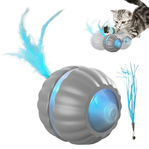 Yugugomo Intelligentes interaktives Katzenspielzeug, Smartes Katzenspielzeug mit Sensor, Feder, 3 Modi, Type-C Ladeanschluss, für Junge Katzen, Erwachsene Katzen, Haus, selbständiges Spielen. Yugugomo Intelligentes interaktives Katzenspielzeug, Smartes Katzenspielzeug mit Sensor, Feder, 3 Modi, Type-C Ladeanschluss, für Junge Katzen, Erwachsene Katzen, Haus, selbständiges Spielen. von Yugugomo