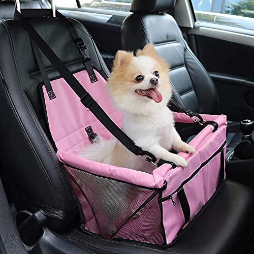 Yuing Wasserdichter Hunde-Autositz, tragbare Reise-Auto-Tasche für Welpen, Hunde, Katzen, waschbare Sicherheitsauto-Sitzerhöhung für Haustiere, weiche Reisebox für Hunde, Katzen, kleine Haustiere von Yuing