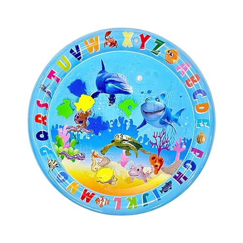 Yuiopmo Katze Waterspeelmat, waterspeelmat, watersensor, speelmat voor katten, honden, watermat, sensorisch speelgoed, zomerwaterspeelmat, interactief kattenspeelgoed (C2) von Yuiopmo