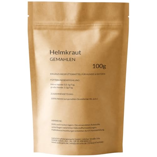 Helmkraut Pulver (Scutellaria baicalensis) für Hunde und Katzen von Yuki cares