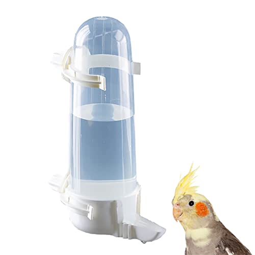 Yulexpy Vogel-Wasser-Futterspender, 25 ml, Papageien-Wasserspender, Vogelkäfig, automatischer Wasserspender, Futterspender für Sittiche, Wellensittiche, Nymphensittiche, Kanarienvögel, Finken (1 von Yulexpy