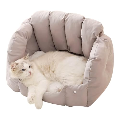 Yulokdwi Katzencouchbett, Faltbare Katzenbetten | Geschlossene 13X17X20Zoll saisonale Faltbare Katzenbetten | Rutschfestes Haustierzubehör, waschbares, abnehmbares Katzensofa für Hunde und Kätzchen von Yulokdwi