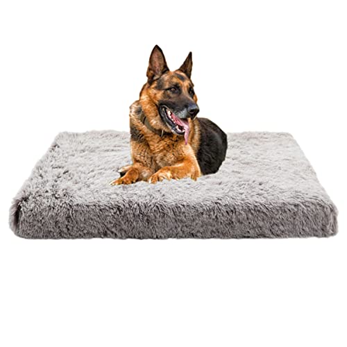 Yuly Flauschiges Hundebett mit Memory Foam,Orthopädische Hundekissen Große Hunde,Ergonomisches Hundesofa für Hunde und Katzen,Waschbar rutschfest Hundebetten(50x40cm) von Yuly