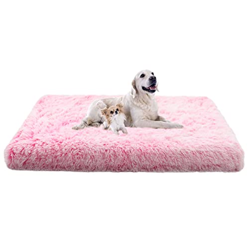 Super Weiches Plüsch Hundematratze,Orthopädische Hundematratze mit abnehmbarem Bezug und Weicher,Warmer Oberfläche,Comfy Hundebett Groß,Beruhigend,Langlebige Haustierbetten mit Abnehmbarer Waschbarer von Yuly