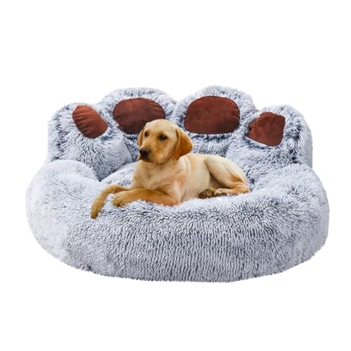 Yuly Flauschig Hundebett, Hundekissen, Haustierbett für Kleine Hunde und Katzen, Waschbares Hundebett, Super Weiches Anti-Angst Hundebett, Hochwertiges Hundebett mit Rutschfestem Unterseite von Yuly