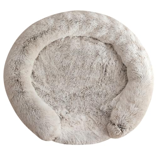 Yuly Hundebett Flauschig für kleine mittelgroße und große Hunde,Hundekorb Waschbar Bezug,Orthopädisches Hundekissen,Hundesofa,Wasserdicht Innenfutter,Bequem & rutschfest (70cm,Ombré-Braun) von Yuly