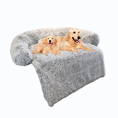 Yuly Hundesofa Kissen, Super Weiches Plüsch Haustierbett, Hundebett mit Abgerundeten Ecken, Abnehmbares Hundesofa Sind Geeignet für Autos, Sofas und Schlafzimmer von Yuly