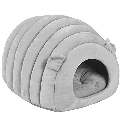 Yuly Katzenliege Iglu, warmer Schlafsack, Haustierhaus, abnehmbares Innennest, mit waschbarem Kissen für Katzen und Welpen von Yuly