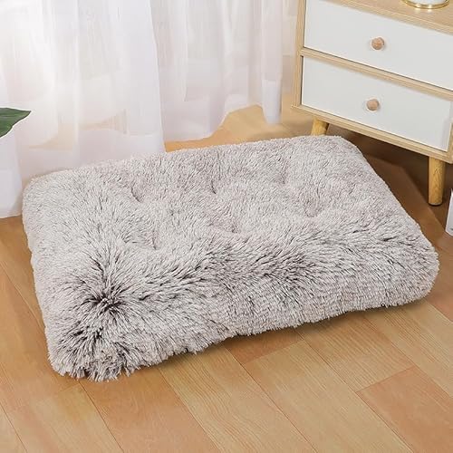 Yuly Orthopädisches Hundebett,Hundebett Grosse Hunde Waschbar,Hundekissen,weiche Polsterung,rutschfeste Unterseite Flauschig Hundekissen Hundematte für große,mittelgroße Hunde (94x63cm,Ombré-Kaffee) von Yuly