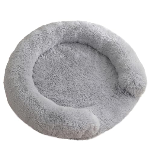 Yuly Orthopädisches Hundebett Ergonomisches Hundekissen,Hundecouch mit eierförmiger Kistenschaum,Robustes Heimtierkissen mit tiefem Einstieg für Hunde und Katzen jeden Alters (50cm,Hellgrau) von Yuly