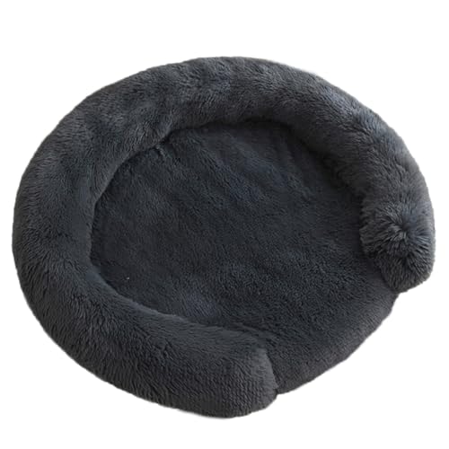 Yuly Orthopädisches Hundebett Ergonomisches Hundekissen,Hundecouch mit eierförmiger Kistenschaum,Robustes Heimtierkissen mit tiefem Einstieg für Hunde und Katzen jeden Alters (70cm,Dunkelgrau) von Yuly