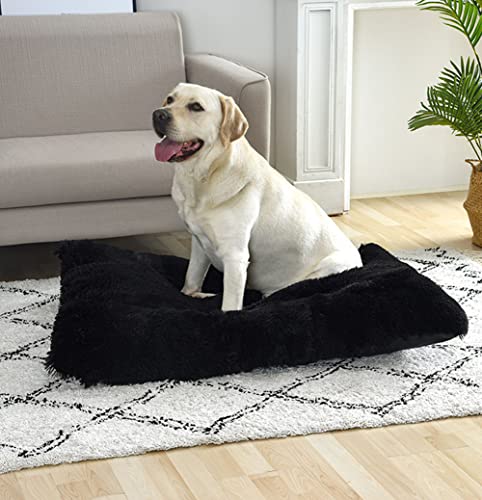 Yuly Plüsch Hundebett, Hundekissen, 65x48cm Katzenbett, PP Baumwolle Hundesofa, Anti-Rutsch Verschleißfeste Hundematratze für Große, Mittelgroße & Kleine Hunde von Yuly