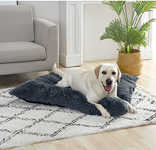 Yuly Plüsch Hundebett, Hundekissen, 65x48cm Katzenbett, PP Baumwolle Hundesofa, Anti-Rutsch Verschleißfeste Hundematratze für Große, Mittelgroße & Kleine Hunde von Yuly