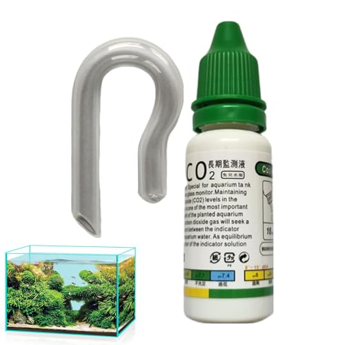 Yumneo Co2 Drop Checker Lösung, Co2 Drop Checker für Aquarium, Aquarium Testkit für Reserve-Test, für bepflanzte Fischtank, Aquarien, CO2-System von Yumneo