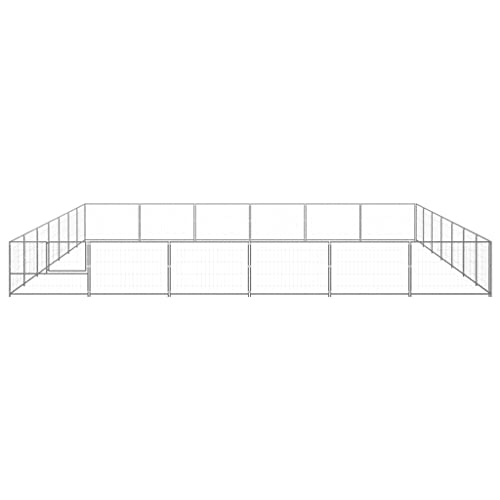 Hunde-Laufstall, Metall-Hundezaun, 275,59 X 236,22 X 27,56 Zoll, Welpen-Übungslaufstall für Kleine, Mittelgroße und Große Hunde, Extra Großer Haustier-Laufstall-Zaun für den von Yunir