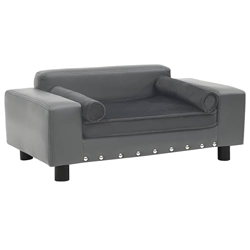 Hundesofa, 81 X 43 X 31 cm, Haustiersofa für Universelle Hunde und Katzen, Schaumstoffcouch mit Abnehmbarem Bezug, Rutschfesten Beinen, Wasserdichter Haustierhund, Künstlicher von Yunir