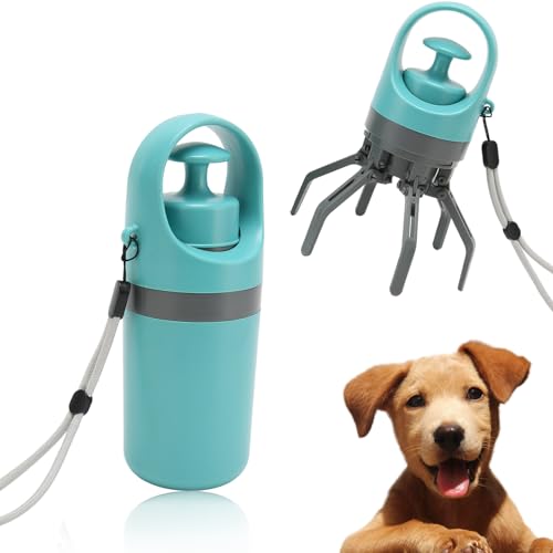 Pet Poop Scooper, Tragbarer, Leichter Klauen-Poop Scooper für Hunde, Haustierkot-Auffangreiniger mit Handdeckel und Beutelspender, für Kleine, Mittelgroße und Große Hunde von Yunir