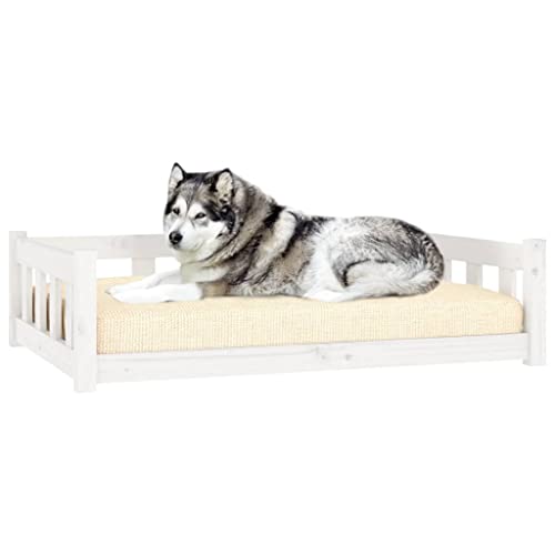 Yunir Orthopädisches Hundebett, Mittelgroßes Hundesofa mit Kiefernholzmaterial, Stützenden Seitenwänden, weiß, 41,5 X 29,7 X 11 Zoll, mit Wasserdichtem Bezug Zum Schlafen von Haustieren von Yunir