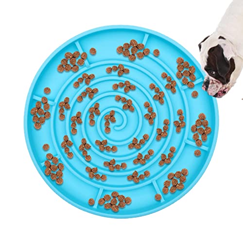 Slow Feeder Hundenapf,Langsam essender Hundenapf | Slow Feeder für Hunde, Silikon-Puzzlematte Leckerlimatte mit Mustern für Joghurt, Leckereien oder Erdnussbutter Yunmiao von Yunmiao