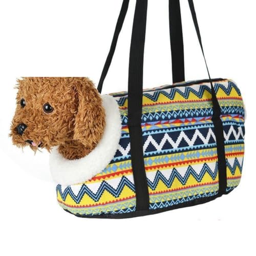 Yurhuit Tragetasche für Kleine Hunde, Hunderucksack, Welpen, Haustier, Katze, Umhängetaschen, Outdoor-Reisetragetaschen für Haustiere, A von Yurhuit