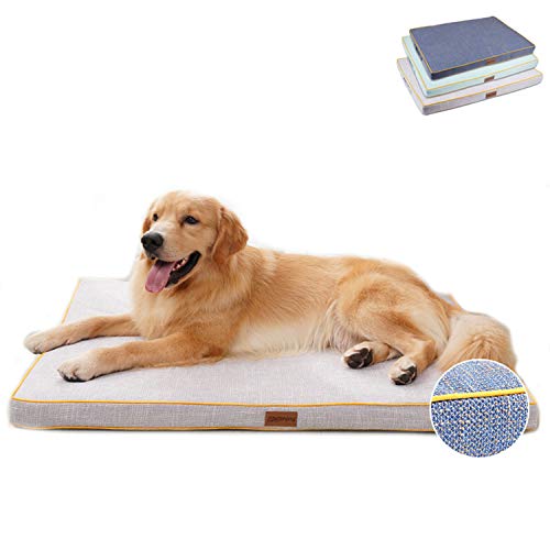 Yurun orthopädisches Hundebett Hundekissen Hundematratze für kleine mittlere große Hunde, Haustierbett kuschelig Schlafplatz, mit waschbarem Bezug Höhe in 6cm, 4 Größe S/M/L/XL von Yurun