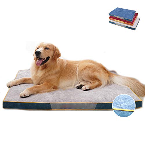 Yurun orthopädisches Hundebett Hundekissen Hundematratze für kleine mittlere große Hunde, Haustierbett kuschelig Schlafplatz, mit waschbarem Bezug Höhe in 6cm, 4 Größe S/M/L/XL von Yurun