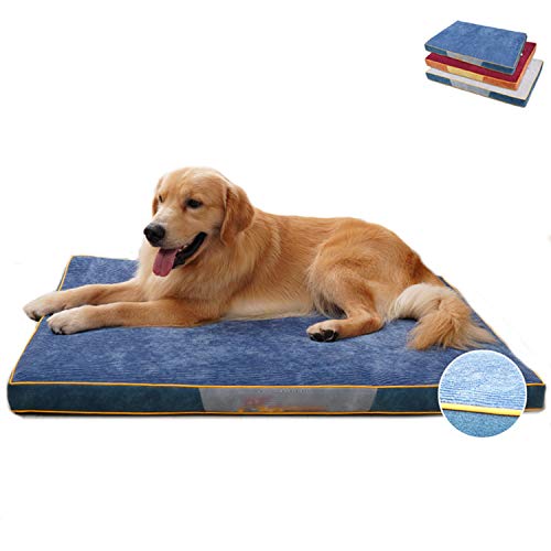 Yurun orthopädisches Hundebett Hundekissen Hundematratze für kleine mittlere große Hunde, Haustierbett kuschelig Schlafplatz, mit waschbarem Bezug Höhe in 6cm, 4 Größe S/M/L/XL von Yurun