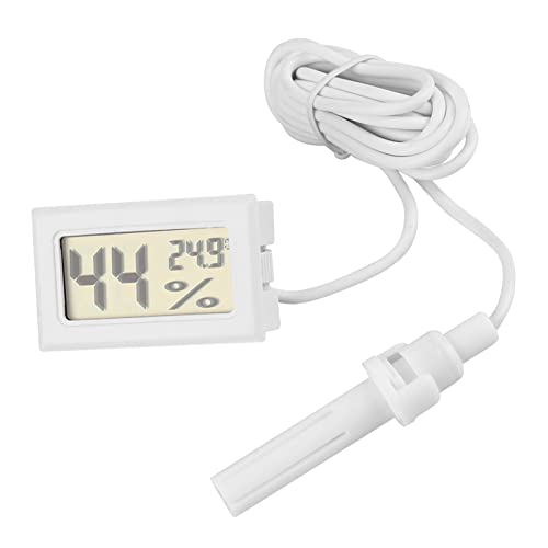 Yusat LCD-Digital-Temperatur-Feuchtigkeitsanzeige-Thermometer-Hygrometer mit Externer Sonde Reptilien von Yusat