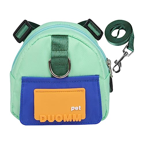 Yusheng Hundegeschirr mit Rucksack, Hunderucksack - Schultasche für Welpen, Doppel-D-Ring-Design, wasserdichter Twill-Stoff für Samojeden, Golden Retriever von Yusheng