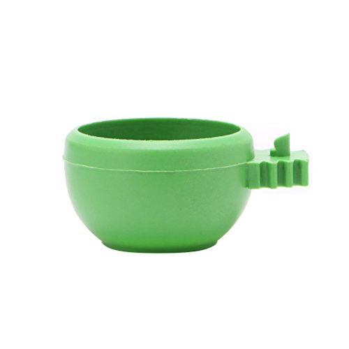 Yushu - Papagei Futterspender Mini Wassernapf Futterspender Kunststoff Sand Cup Fütterung für Tauben Vögel Käfig Vögel Käfig Cup Futterspender Halter Wasserdusche Box für Haustier Papagei von Yushu