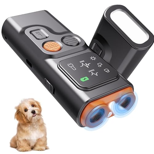 BarkGuard - Bark Guard Anti Barking Device for Dogs, Antibell für Hunde, 2024 Neues Hundebellen Abschreckungsgerät mit HD Display und LED Taschenlampe, Hundetrainings Geräte Verhaltenshilfen (1PC) von YuuFcy