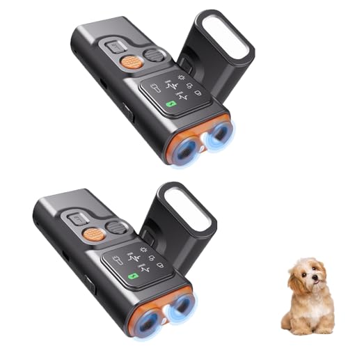 BarkGuard - Bark Guard Anti Barking Device for Dogs, Antibell für Hunde, 2024 Neues Hundebellen Abschreckungsgerät mit HD Display und LED Taschenlampe, Hundetrainings Geräte Verhaltenshilfen (2PCS) von YuuFcy