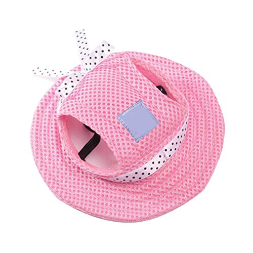 Z-LIANG 1 stück Hunde Hut Prinzessin Hut Kleine Hunde Hut Belüftung Hüte Für Katzen Hund Kostüme Katze Zubehör Pet Kleine Hundehütte Hund Helm (Color : Pink, Size : S) von Z-LIANG