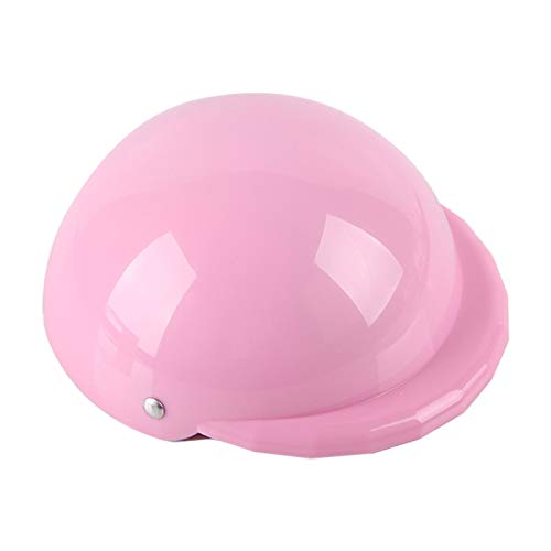 Z-LIANG ABS PET Hund Motorrad Schutzhut wasserdichte Helme Ridding Cap Welpenzubehör Haustier Hund Hut Hut (Color : Pink, Size : S) von Z-LIANG