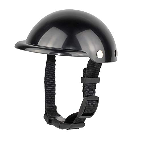 Z-LIANG Haustier Hund Helm Fahrrad Sicherheit Cool Mode Auto Schutz Ridding Cap Katzen Hunde Lustige Outdoor-Welpe Abnehmbare Träger Motorradhut (Color : M Diameter 12.5CM) von Z-LIANG